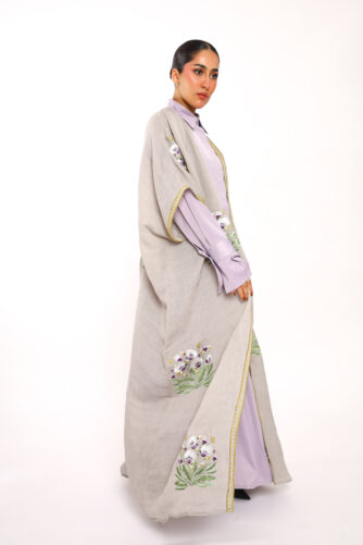 Lavender Bisht Abaya